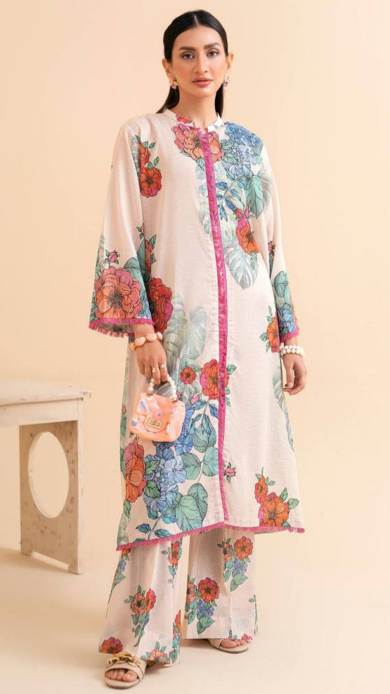 ABNOOR 2-Piece Unstitched Digital Printed Lawn Bana Dora Suit