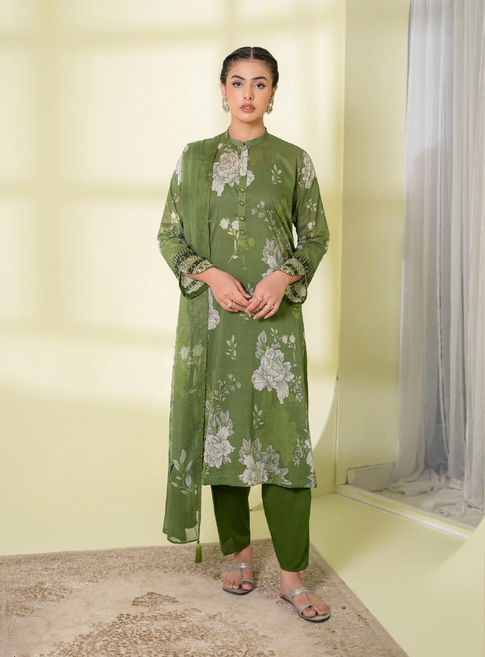 ZUMRA 3-Piece Unstitched Lawn Suit