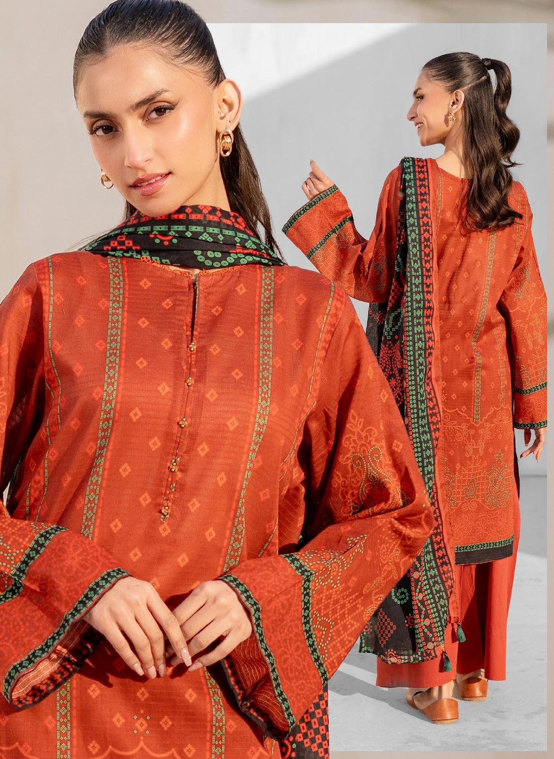 CHUNRI 3-Piece Unstitched Lawn Suit