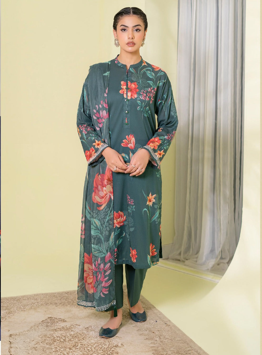 ZUMRA 3-Piece Unstitched Lawn Suit