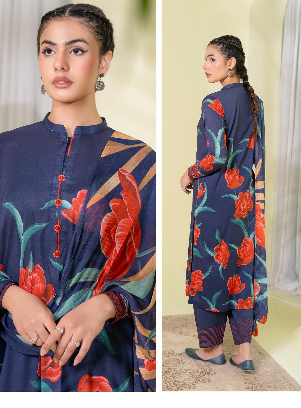 ZUMRA 3-Piece Unstitched Lawn Suit