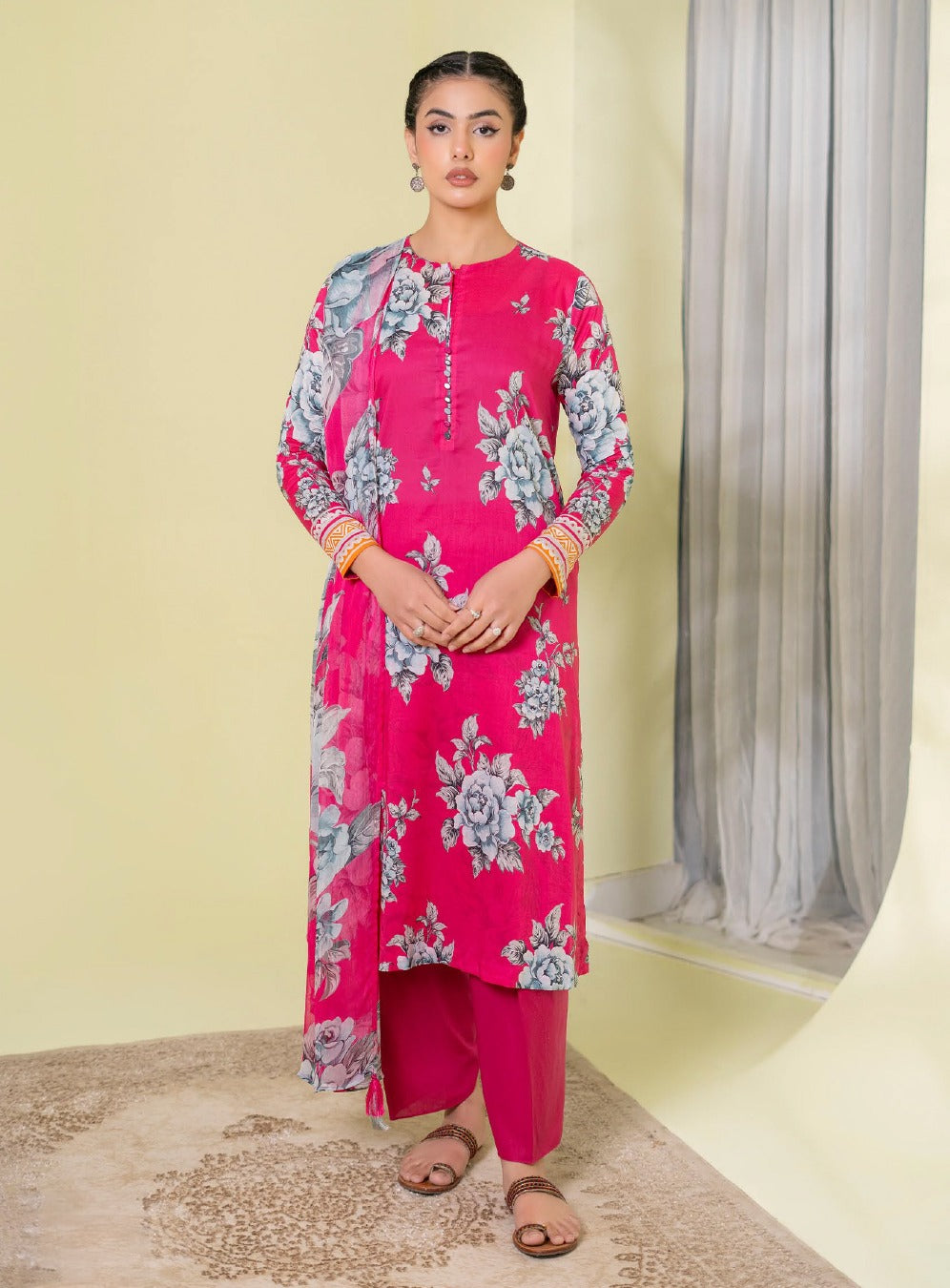 ZUMRA 3-Piece Unstitched Lawn Suit