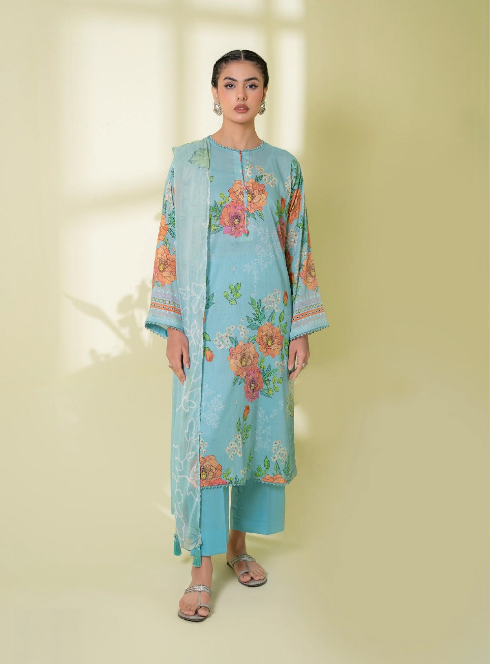 ZUMRA 3-Piece Unstitched Lawn Suit