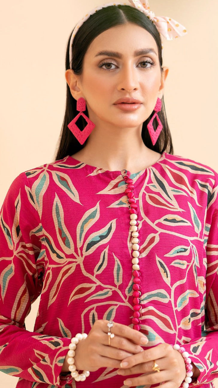 ABNOOR 2-Piece Unstitched Digital Printed Lawn Bana Dora Suit
