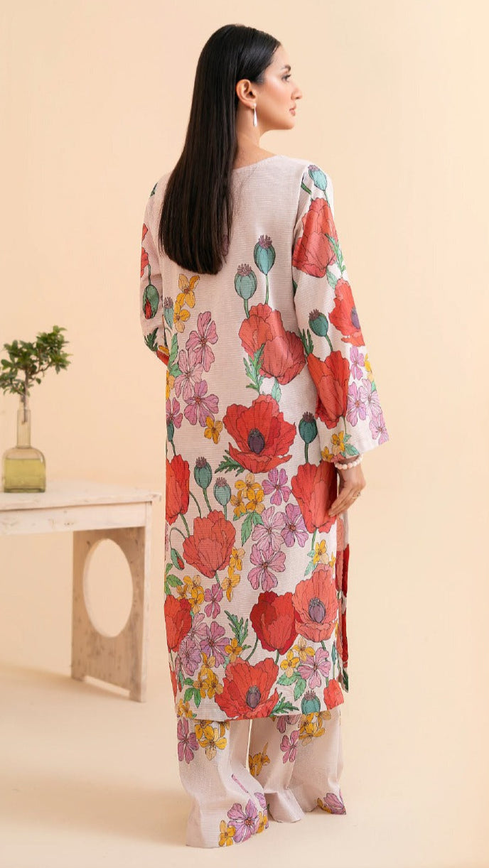 ABNOOR 2-Piece Unstitched Digital Printed Lawn Bana Dora Suit