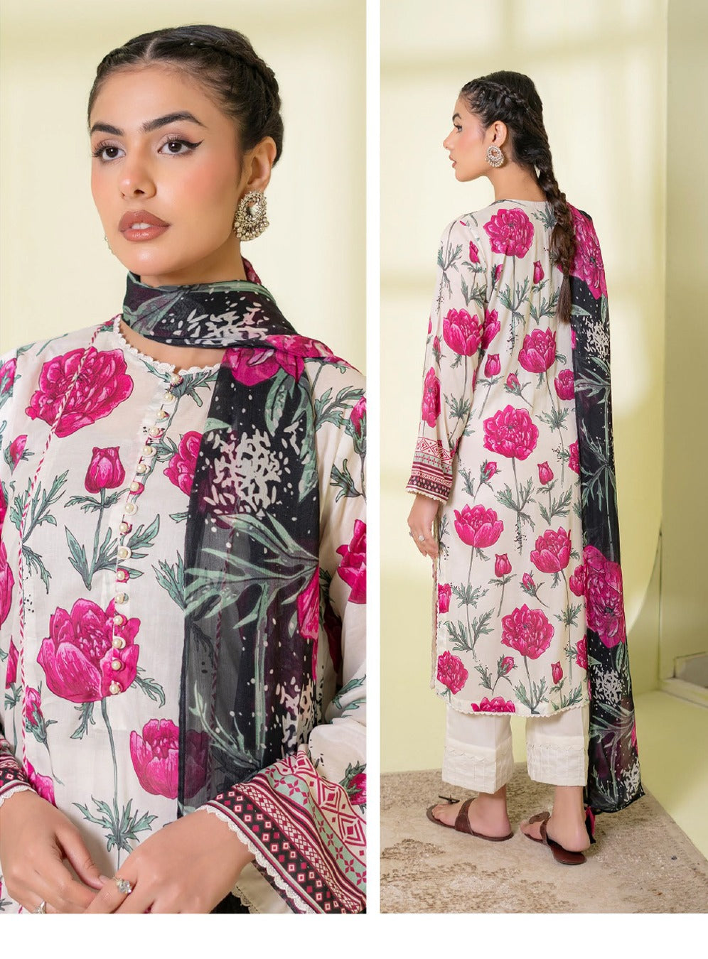 ZUMRA 3-Piece Unstitched Lawn Suit