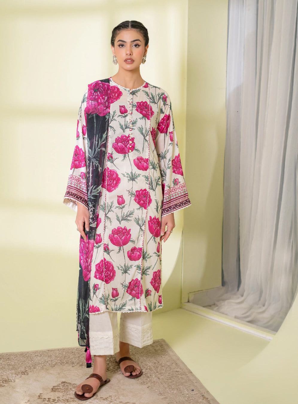 ZUMRA 3-Piece Unstitched Lawn Suit